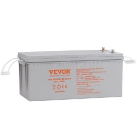 VEVOR Deep Cycle Battery, 12V 200 AH, AGM Marine Rechargeable Battery, High Self-Discharge Rate 1400A Current