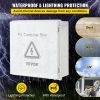 VEVOR PV Combiner Box, 6 String, Solar Combiner Box with 15A Rated Current Fuse, 125A Circuit Breaker, Lightning Arreste and Solar Connector