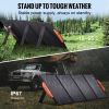 VEVOR Portable Monocrystalline Solar Panel, Monocrystallin120W Foldable e ETFE Solar Charger, 23% Efficiency Solar Panel with Type C, DC 18V