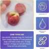 Roll of 610 Clear Produce Bags 11 x 17 Food Storage Bags on a Roll 11x17 Thickness 0.5 Mil High Density Poly Grocery Bags for Food Fruit Vegetables Me