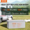VEVOR Deep Cycle Battery, 12V 200 AH, AGM Marine Rechargeable Battery, High Self-Discharge Rate 1400A Current