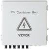 VEVOR PV Combiner Box, 6 String, Solar Combiner Box with 15A Rated Current Fuse, 125A Circuit Breaker, Lightning Arreste and Solar Connector