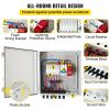 VEVOR PV Combiner Box, 6 String, Solar Combiner Box with 15A Rated Current Fuse, 125A Circuit Breaker, Lightning Arreste and Solar Connector